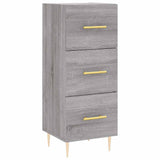 Highboard Grey Sonoma 34.5x34x180 cm Engineered Wood 3199231