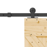 Sliding Door with Hardware Set 70x210 cm Solid Wood Pine 3332616
