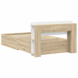 Bed Frame with Storage Sonoma Oak 75 x 190 cm Engineered Wood 3433700