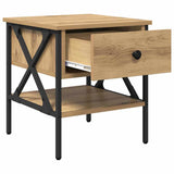 Bedside Cabinet with Drawer 2 pcs Artisan oak 40 x 42 x 45 cm 871225