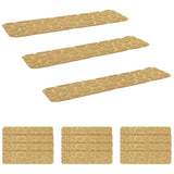 Stair Mats 15 pcs 76 x 20 cm Beige Polyester Rectangular 42054641