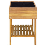 Raised Garden Planter 78.5x58.5x78.5 cm Solid Acacia Wood 46584