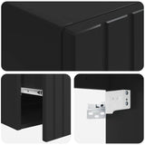 Bathroom Cabinet Set 3 pcs Black 49 x 44.5 x 65 cm 3405748