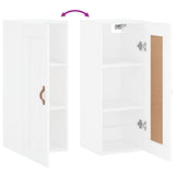Wall Mounted Cabinet White 34.5x34x90 cm Engineered Wood 830476