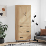 Highboard Sonoma Oak 69,5x34x180 cm Engineered Wood 3199780