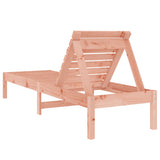 Sun Lounger Natural Wood Solid Douglas Wood Large 825075