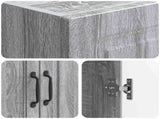 Cabinet Set 2 pcs Grey Sonoma 33 x 34.5 x 87 cm Engineered Wood 3416976