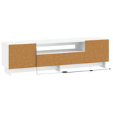 LED TV Cabinet White Engineered Wood 896025