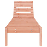 Sun Lounger Natural Wood Solid Douglas Wood Large 825075