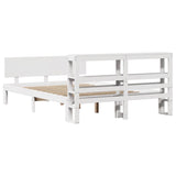 Bed Frame with Headboard without Mattress White 120x190 cm Small Double 3306075