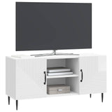 TV Cabinet High Gloss White 102 x 34.5 x 50 cm Engineered Wood 894929