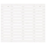 ZNTS Wall Headboard White 106x3x91.5 cm Solid Wood Pine 824664