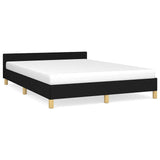 Bed Frame without Mattress Black 180x200cm Super King Fabric 349895