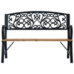 ZNTS Garden Bench 120 cm Wood 47940