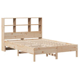 Bookcase Bed without Mattress 140x190 cm Solid Wood Pine 3322882