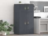 Storage Cabinet 2 pcs Anthracite 60 x 40 x 145 cm Steel 3438695