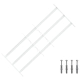 Security Grille for Windows with 3 Crossbars 3 pcs 63-114 cm 42031304
