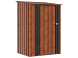 Garden Sheds Brown 103 x 86 x 200 cm Metal 42011296
