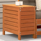 Garden Footstool Wax Brown 62x31.5x52 cm Solid Wood Pine 844890