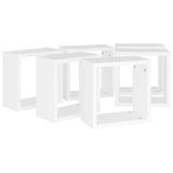 Cube Shelf Set of 6 White Engineered wood 30x15x30 cm per cube 807000