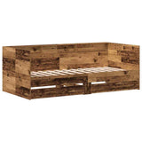 Daybed with Headboard Old Wood 75 x 190 cm Engineered Wood 3334005