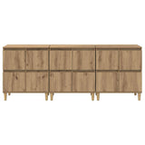 Sideboards 3 pcs Artisan Oak 60 x 35 x 70 cm Engineered Wood 3415574
