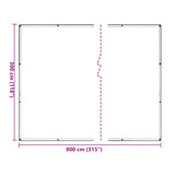 Plant Cover with Eyelets 3x8 m Polyethylene 3308692
