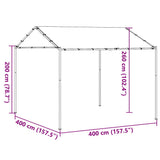 Canopy Tent Beige 4x4 m Steel and Fabric 362454