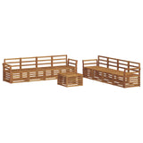 Sofa Sets 9 pcs Natural Solid Acacia Wood 3374569