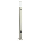 Bollard Lights with Sensor&Outlet 3 pcs 110 cm Stainless Steel IP44 4006070
