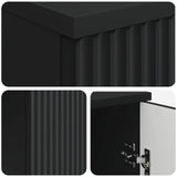 Desk with Shelf Black 142.5 x 50 x 75 cm Engineered Wood 3414622