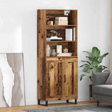 Highboard 2 pcs Old Wood Engineered Wood 3415768