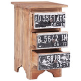 Bedside Cabinet 30x30x51 cm Solid Mahogany Wood 283921