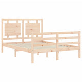 Bed Frame without Mattress 120x200 cm Solid Wood 3194046
