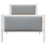 Bed Frame with Headboard Light Grey 90 x 200 cm Fabric 878358