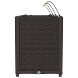 Garden Planter 4 pcs Brown 160 x 40 x 52 cm Plastic 42002834