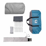 Tunnel Tent 6-Person with Roof Blue and Grey 700 x 590 x 215 cm 42004048