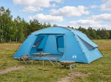 Cabin Tent with Roof Blue 400 x 210 x 180 cm Polyester 42028516