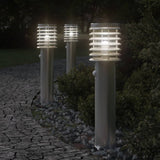 Outdoor Floor Lamp with Sensor Silver 60 cm Stainless Steel 4006365