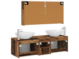 Bathroom Cabinet Set 4 pcs Old Wood Engineered Wood 3406509