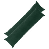 Cushion with Pillow HEERLEN 2 pcs Dark Green Velvet 926104