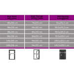 ZNTS Front Door White 98x208 cm 279208