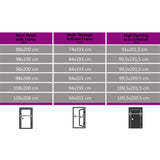 ZNTS Front Door Anthracite 98x208 cm 3057577