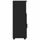 Bathroom Cabinet Black 30 x 35 x 95 cm Engineered wood & Metal 883315