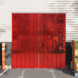 Door Curtain Red 300 mmx2.6 mm 10 m PVC 153868