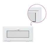 Basement Window RISOR 80x40 cm Tilt 2 Glazing White 4108335