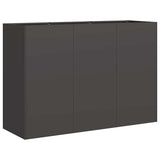 Planter Black 120x40x80 cm Cold-rolled Steel 860717