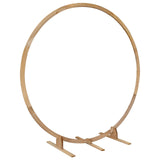 Wedding Arch Light Brown 224 x 80 x 220 cm Solid Pine Wood 42019397