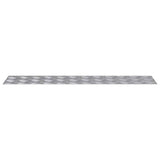Stair Tread Rectangular 4 pcs Silver 90 x 20 cm Aluminium 4104266