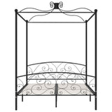 Bed Frame Black Metal Double Beds Classic/Traditional Bed Frame 284478